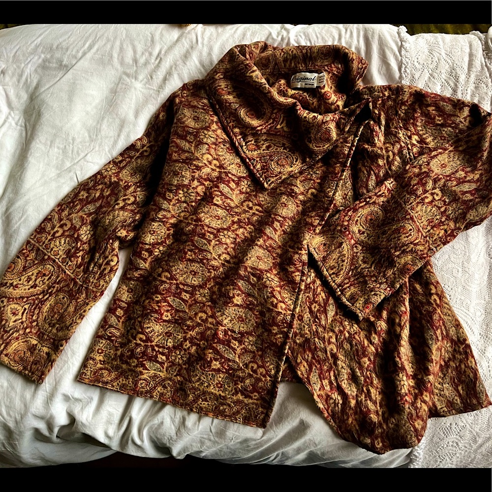 Original Design Paisley Sweater, XS